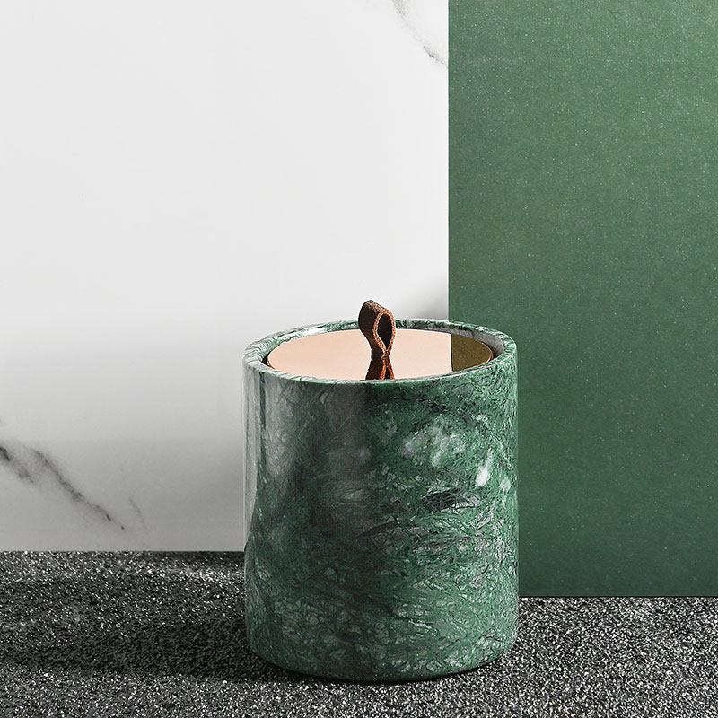 M&Scent بالجملة ديكور فاخر خاص بعلامة خاصة شمعدان المعطرة من الزجاج الأسود والكريستال