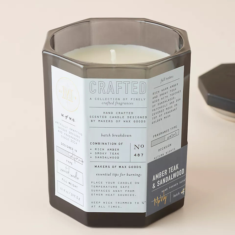 غطاء يدوي مخصص من M&Scent، وعاء من القطن، صناعة يدوية من شمعدان