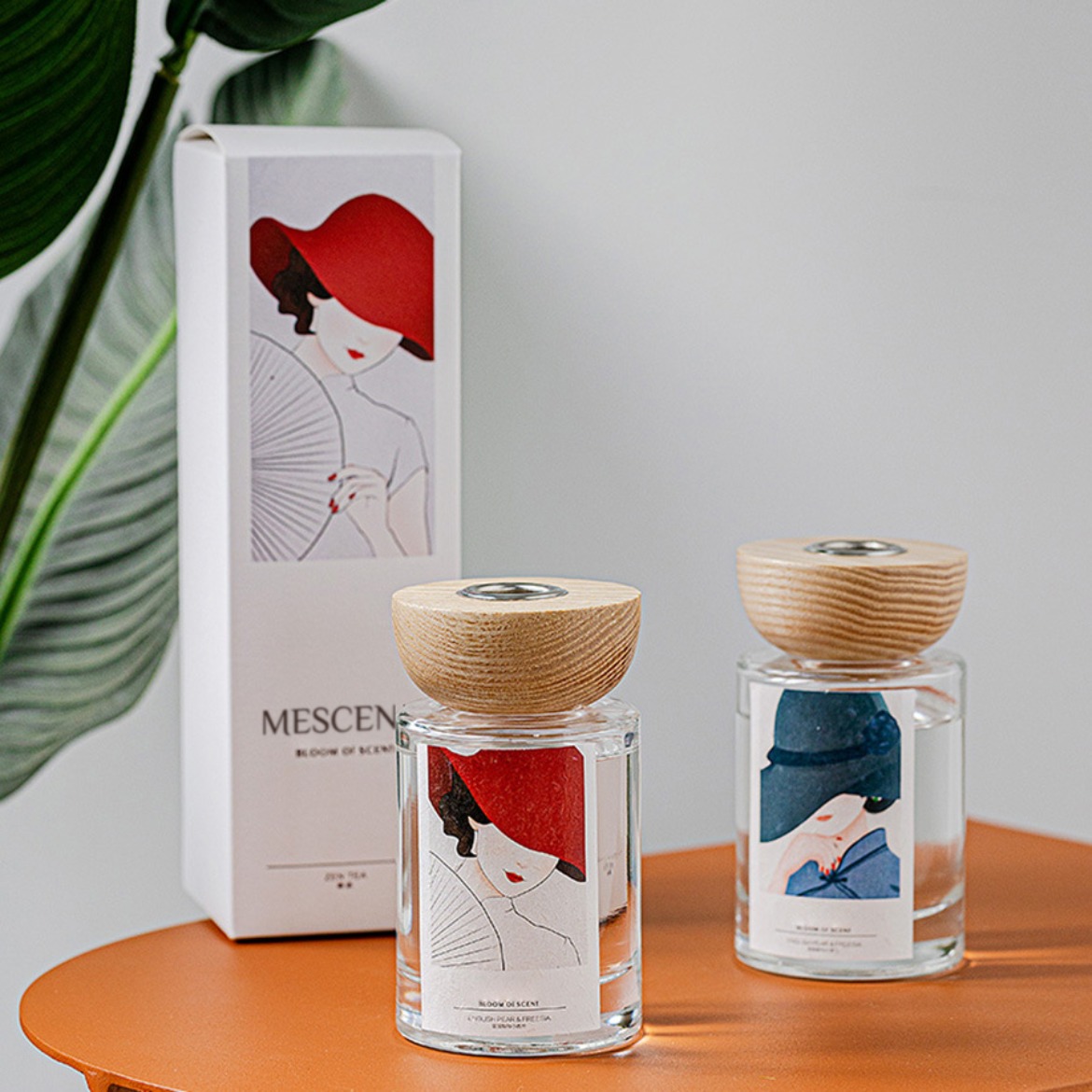 مجموعات ناشرات القصب الزجاجية ذات العلامة التجارية الخاصة بالجملة من M&Scent مع سدادة