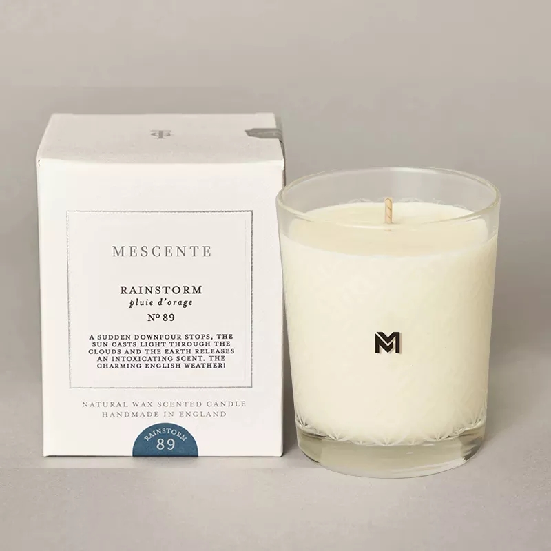 شمعة جديدة مخصصة من M&Scent من الكريستال الجرار Kerzen شمعة المعطرة الجديدة بغطاء