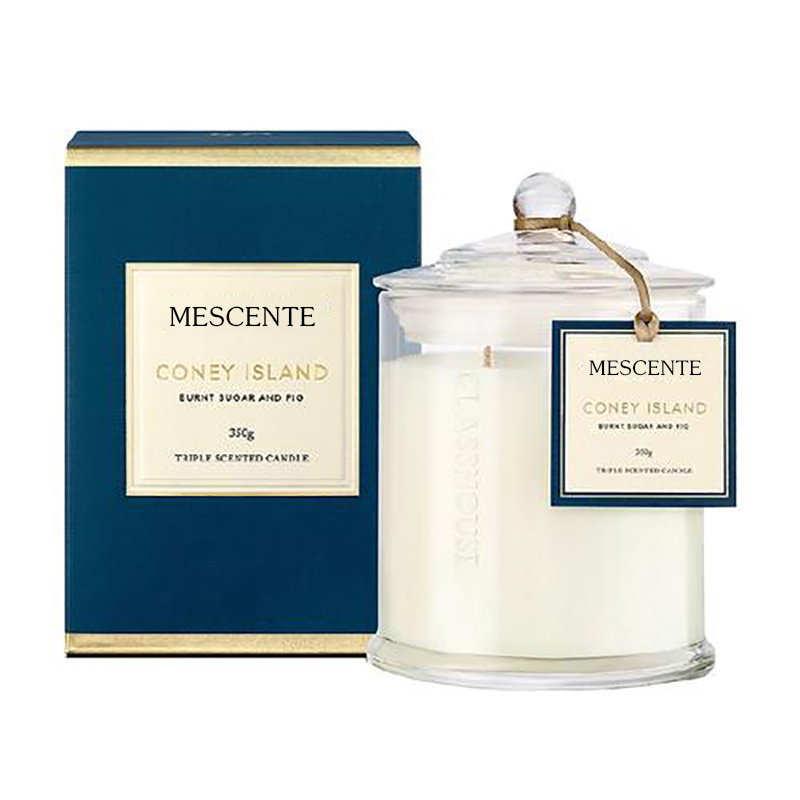 تخصيص العلامة التجارية الفاخرة M&Scent لعيد الميلاد جرة شموع المعطرة الجديدة مع غطاء عيد الميلاد