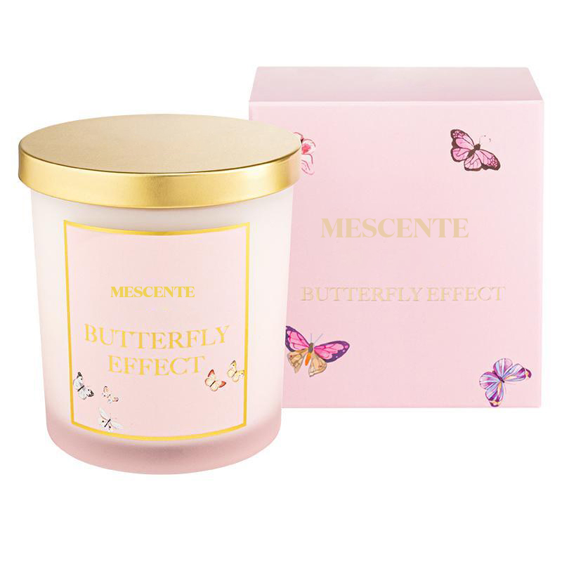 شمعة جديدة مخصصة من M&Scent من الكريستال الجرار Kerzen شمعة المعطرة الجديدة بغطاء