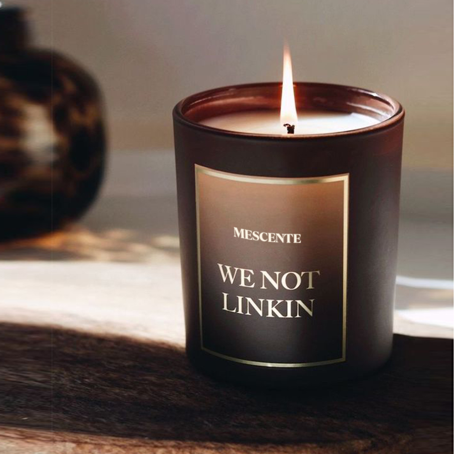 شمعة جديدة مخصصة من M&Scent من الكريستال الجرار Kerzen شمعة المعطرة الجديدة بغطاء