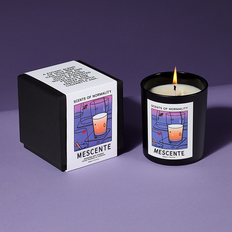 العلامة المخصصة بالجملة M & Scent لعيد الميلاد ورائحة الكريستال وشمع البداية من المصنع