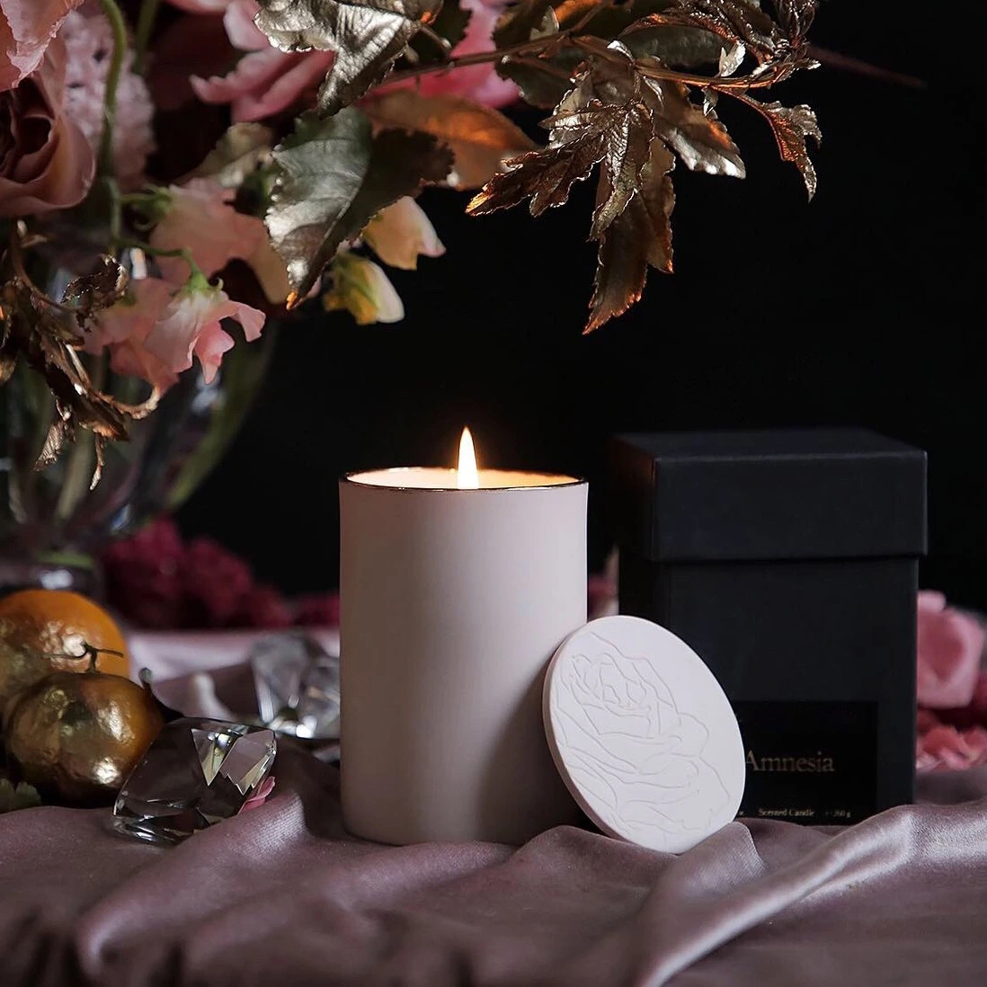 M&Scent بالجملة حامل زجاجي فاخر مجموعة هدايا شموع زيتية معطرة بسعر رخيص مع شعار