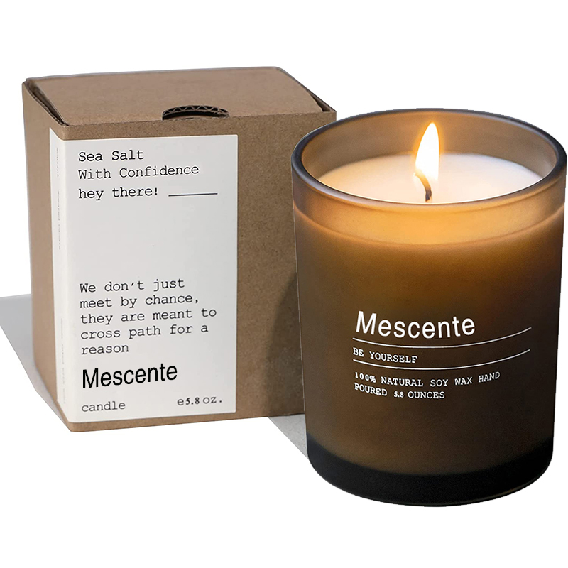 جرة ديكور زفاف مخصصة من M&Scent شموع معطرة بالياسمين واليلانج يلانج مع ملصقات بكميات كبيرة