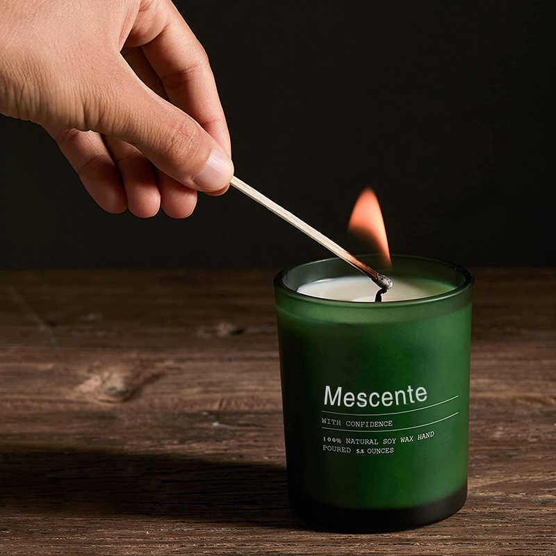 جرة ديكور زفاف مخصصة من M&Scent شموع معطرة بالياسمين واليلانج يلانج مع ملصقات بكميات كبيرة
