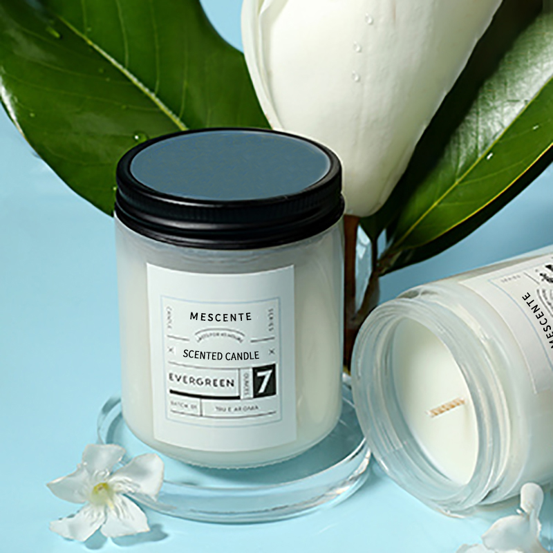 شموع انتظار المعطرة بعلامة خاصة من M&Scent مع غطاء
