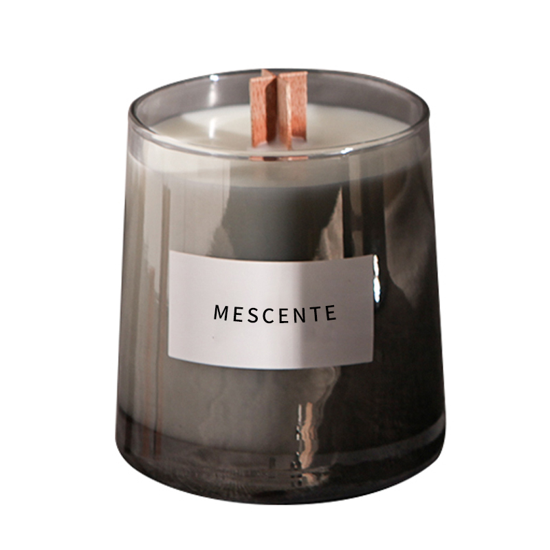 برطمانات لامعة من M&Scent شمعدان خشبي كريستالي معطر، شموع الزفاف