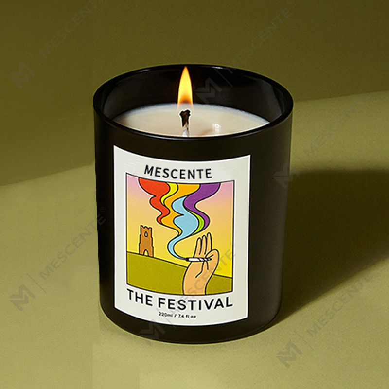 شموع شمع الصويا الفاخرة المصنوعة يدويًا برائحة الكريستال لعيد الميلاد من M&Scent بالجملة