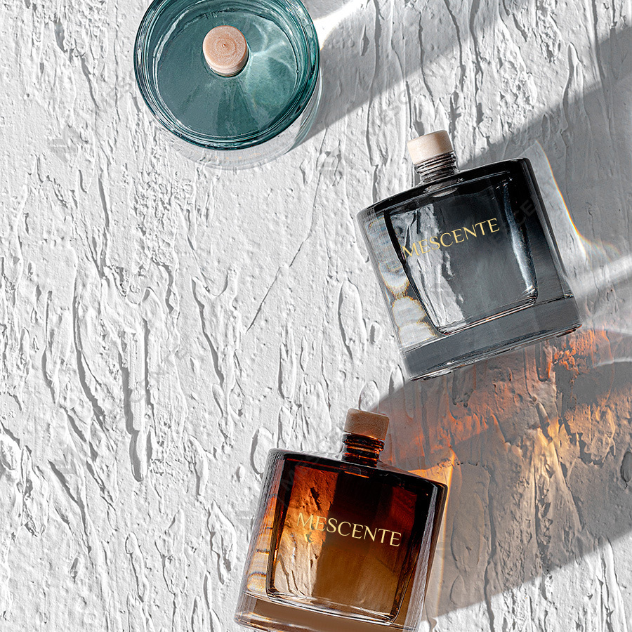 ناشر قصب بني ثلاثي في واحد على شكل قلب نوردي برائحة الفانيليا، عطر منزلي، مثلث الشكل، تركي، مع غطاء آمن للأطفال