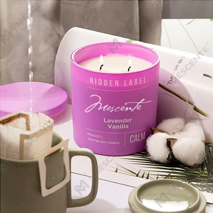 شموع شمع الصويا المعطرة مع البلورات من M&Scent بالجملة فاخرة خاصة