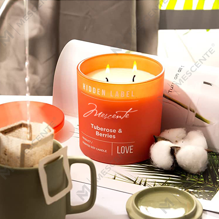 شموع شمع الصويا المعطرة مع البلورات من M&Scent بالجملة فاخرة خاصة