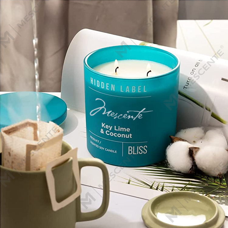 شموع شمع الصويا المعطرة مع البلورات من M&Scent بالجملة فاخرة خاصة