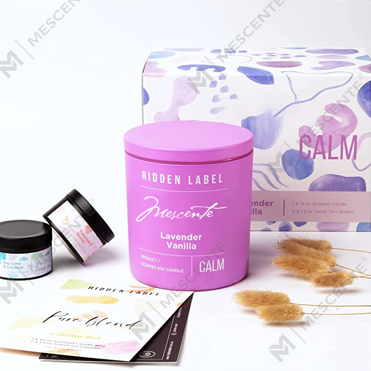 شموع شمع الصويا المعطرة مع البلورات من M&Scent بالجملة فاخرة خاصة