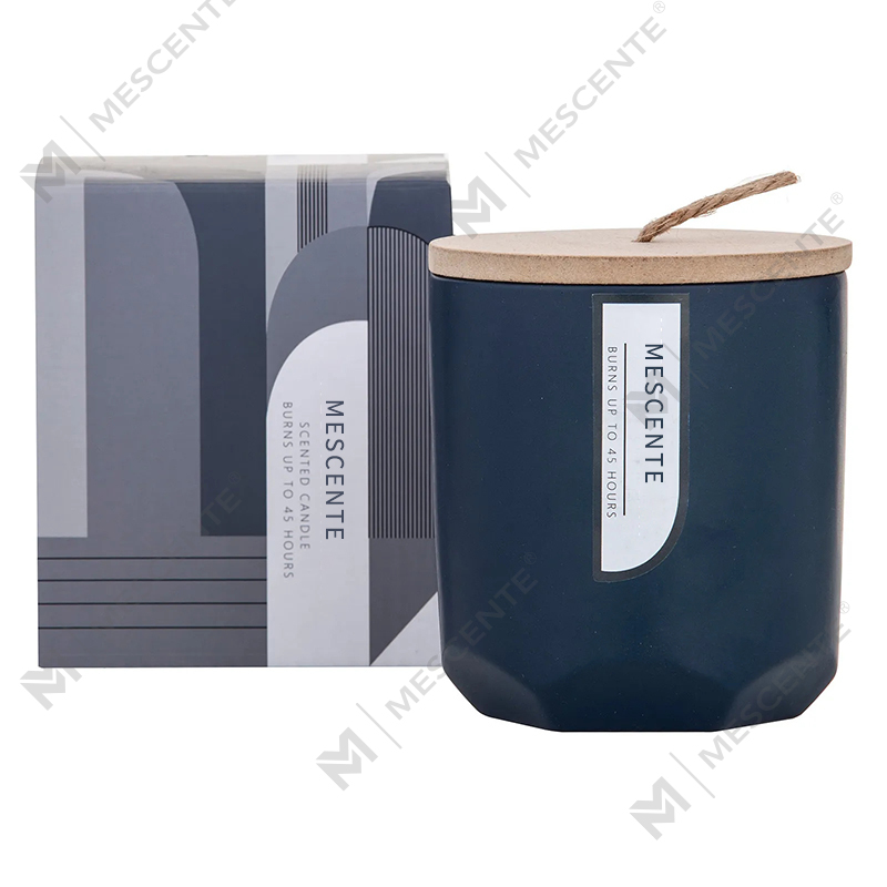 M&Scent مصنع شموع الصويا المعطرة بفتيل خشبي فاخر حسب الطلب، في وعاء زجاجي