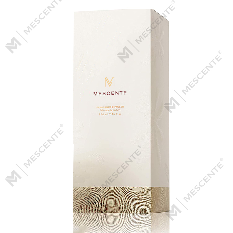 M&Scent مجموعات هدايا ناشر القيد العطري الفاخر بزجاجة زجاجية وقضبان ألياف وغطاء خشبي دائري/لولبي، بالجملة