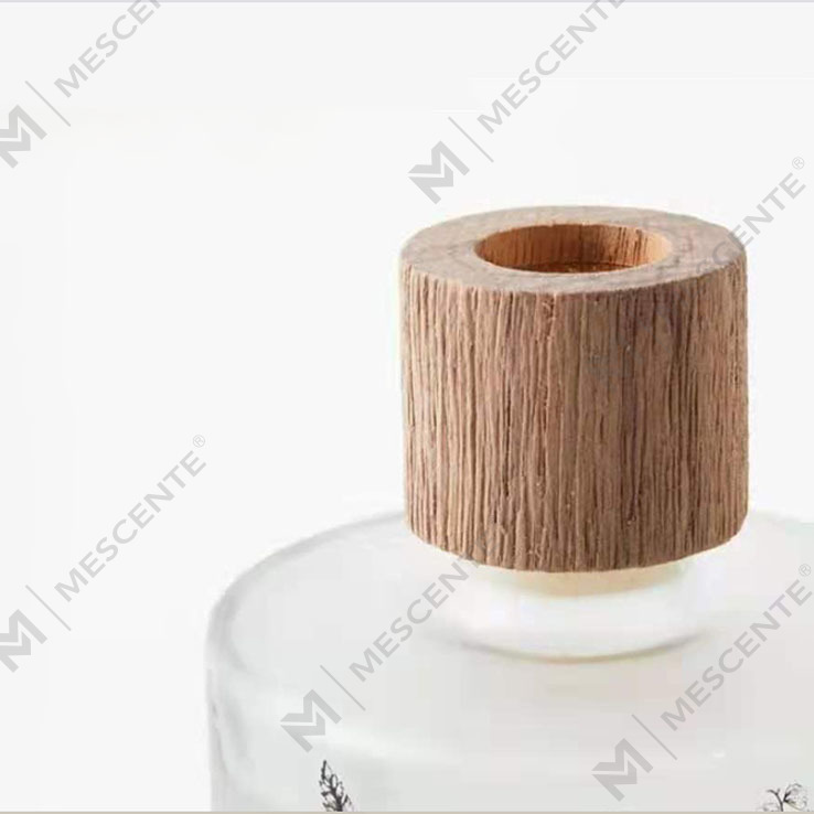 موزع رائحة الأزهار الشفاف الفريد من نوعه من M&Scent بالجملة من الزجاج الكهرماني المزخرف الفاخر المخصص بدون حريق