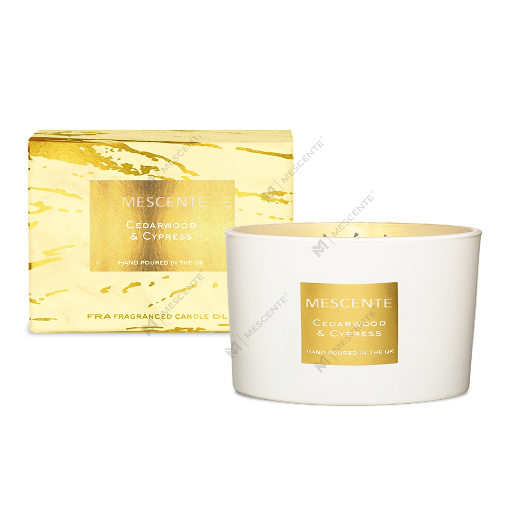 مجموعة هدايا من شموع جوز الهند المعطرة ذات 3 فتائل من M&Scent للبيع بالجملة