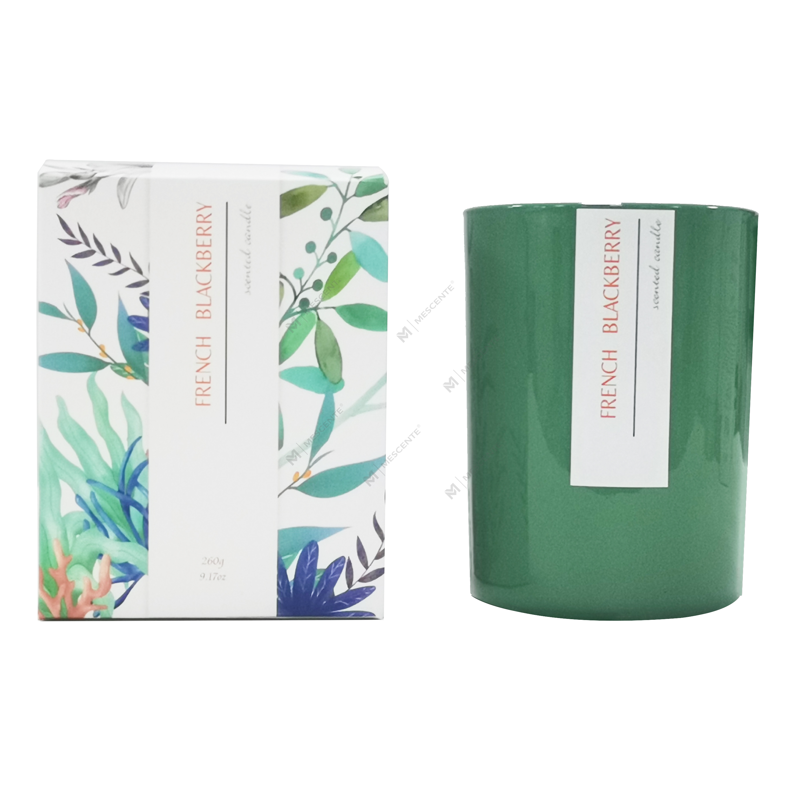 شمعة جوز الهند المخصصة ذات العلامة التجارية الخاصة من M&Scent مع شموع النخيل المعطرة مع الشعار