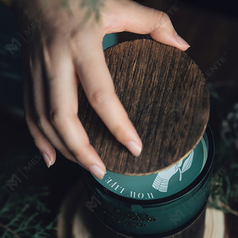 أوعية زجاجية مخصصة من M&Scent، طلب بالجملة، شمعة شمع الصويا المعطرة مع بلورات