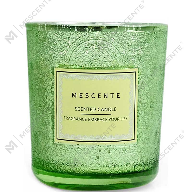 الجملة الشركات المصنعة الشخصية ديكور المنزل الفاخر تغليف الهدايا جرة ملونة شمعية معطرة مع الزهور المجففة