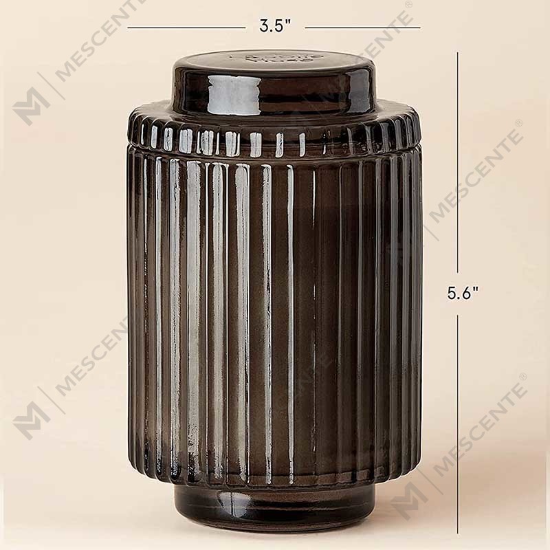 مجموعة شموع سبا دائرية من السيراميك العضوي بجوز الهند وشمع الصويا مع رائحة الورد مع زهور مجففة بالكريستال للبيع بالجملة بشعار مخصص