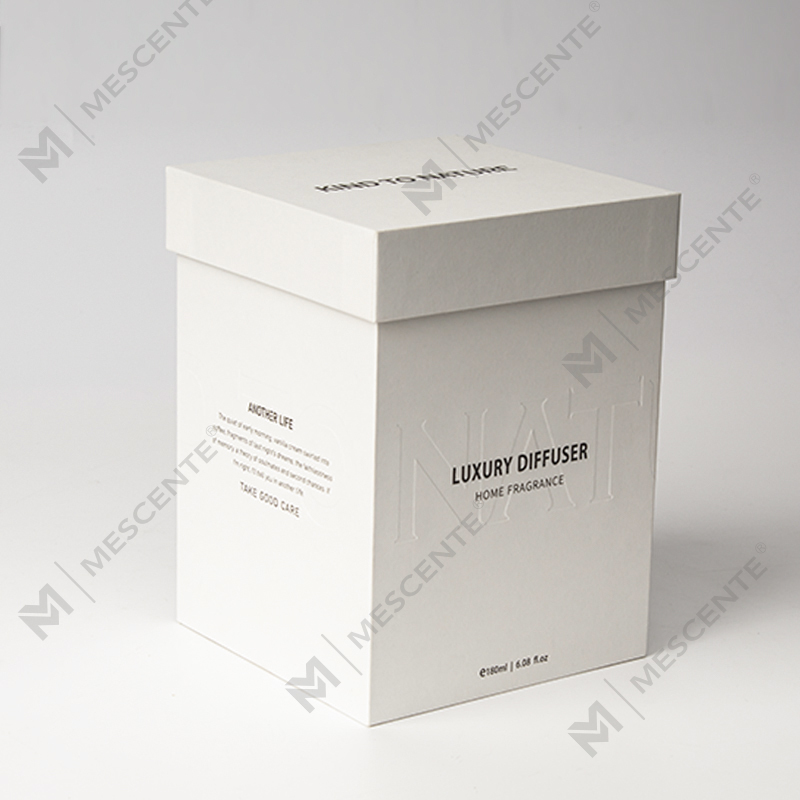 M&Scent ناشر قيد عطري سائل بقضبان الروطان الكبيرة وزجاجة مربعة كبيرة مع سدادة، هدايا تذكارية