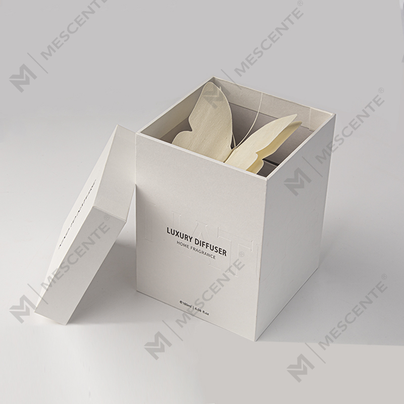 M&Scent ناشر قيد عطري سائل بقضبان الروطان الكبيرة وزجاجة مربعة كبيرة مع سدادة، هدايا تذكارية