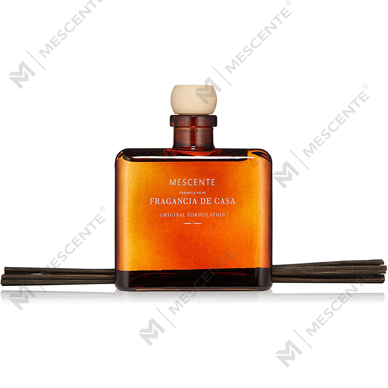 M&Scent ناشر قيد سائل فاخر بزجاجة زجاجية كبيرة باللون الوردي الذهبي بتصميم زهور، علامة تجارية خاصة، مع صندوق هدايا