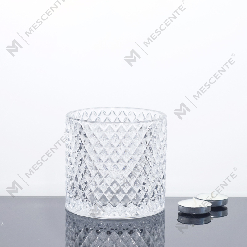 برطمانات شموع وردية كبيرة من M&Scent بثلاثة فتائل مع أغطية بكميات كبيرة، برطمان شموع سيراميك لصنع الشموع