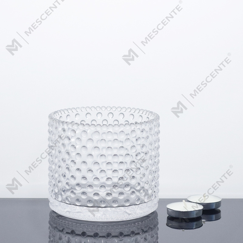 برطمانات شموع وردية كبيرة من M&Scent بثلاثة فتائل مع أغطية بكميات كبيرة، برطمان شموع سيراميك لصنع الشموع