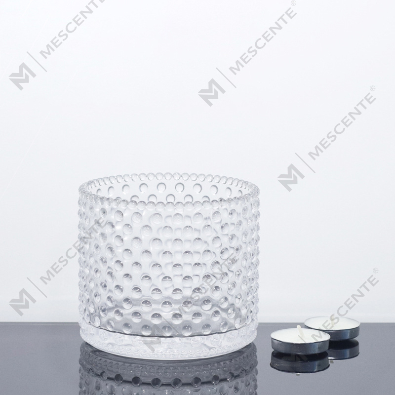 برطمانات شموع وردية كبيرة من M&Scent بثلاثة فتائل مع أغطية بكميات كبيرة، برطمان شموع سيراميك لصنع الشموع