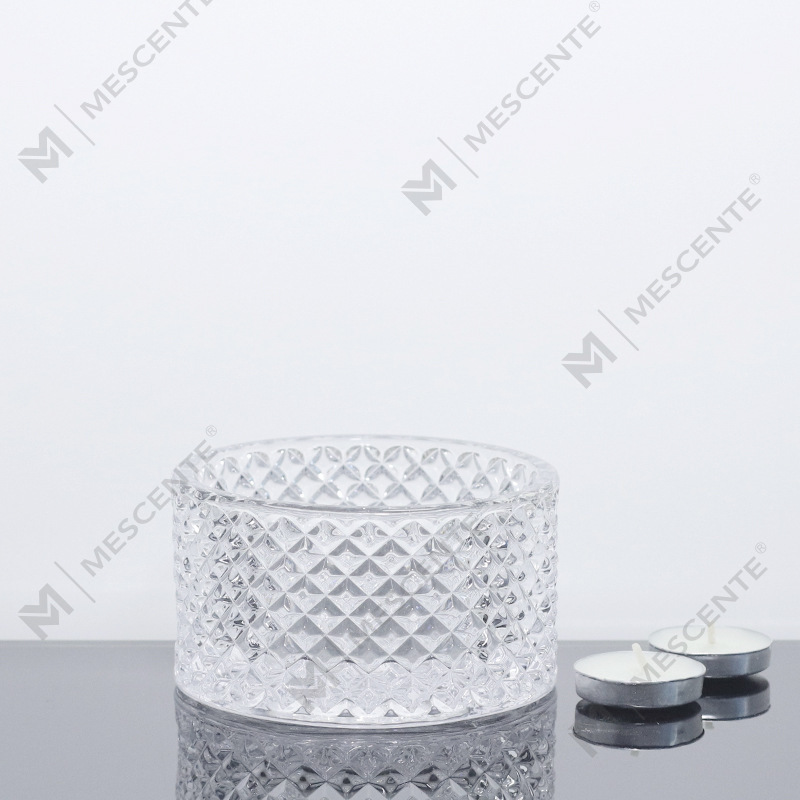 برطمانات شموع وردية كبيرة من M&Scent بثلاثة فتائل مع أغطية بكميات كبيرة، برطمان شموع سيراميك لصنع الشموع