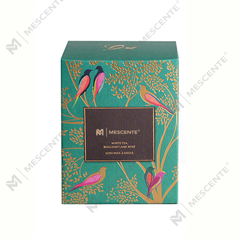 شموع خاصة من الخشب الأسود معطرة بالفخامة مع بلورات