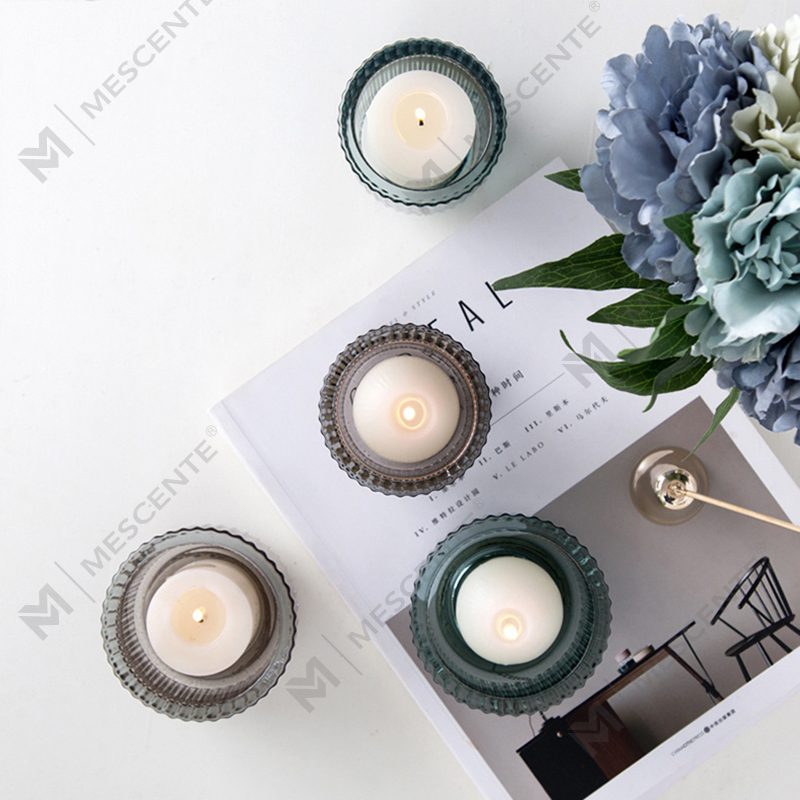 حامل شموع كريستال زجاجي فاخر من M&Scent، حاملات شموع بكميات كبيرة