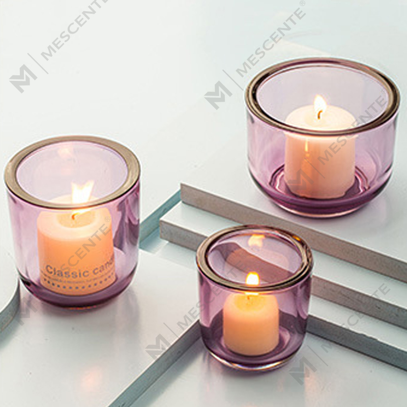 زجاج كريستال مزخرف فاخر من M&Scent، شمعدان بكميات كبيرة