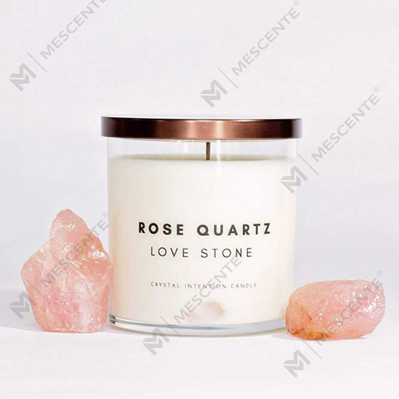 أفكار منتجات جديدة من M&Scente، شموع شمع الصويا المعطرة المصنوعة يدويًا والمليئة بالكريستال العلاجي