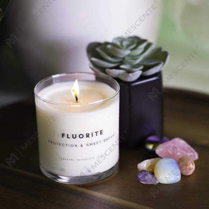 أفكار منتجات جديدة من M&Scente، شموع شمع الصويا المعطرة المصنوعة يدويًا والمليئة بالكريستال العلاجي