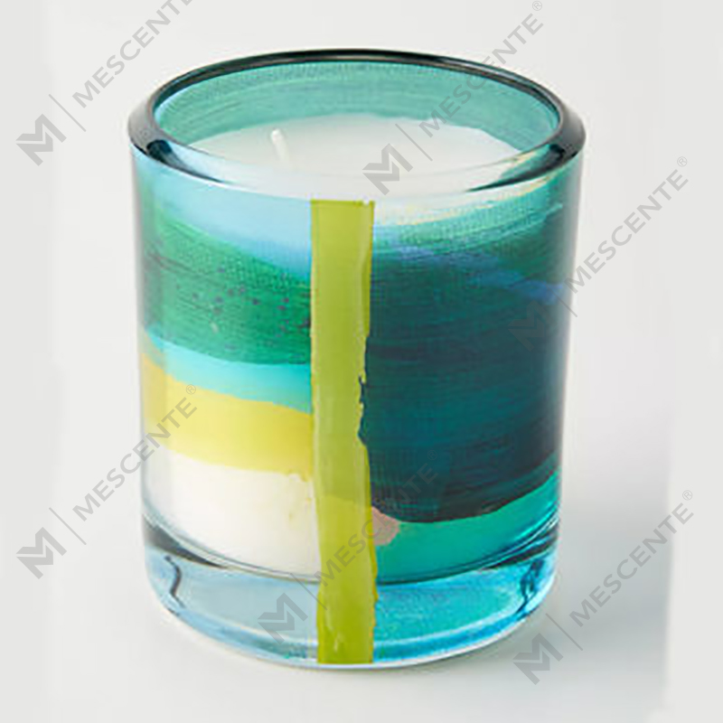 شموع شمع الصويا المعطرة بالكريستال من M&Scent للبيع بالجملة، فاخرة مخصصة للديكور، علامة تجارية خاصة، زجاج أسود، شموع شمع الصويا المعطرة بالكريستال