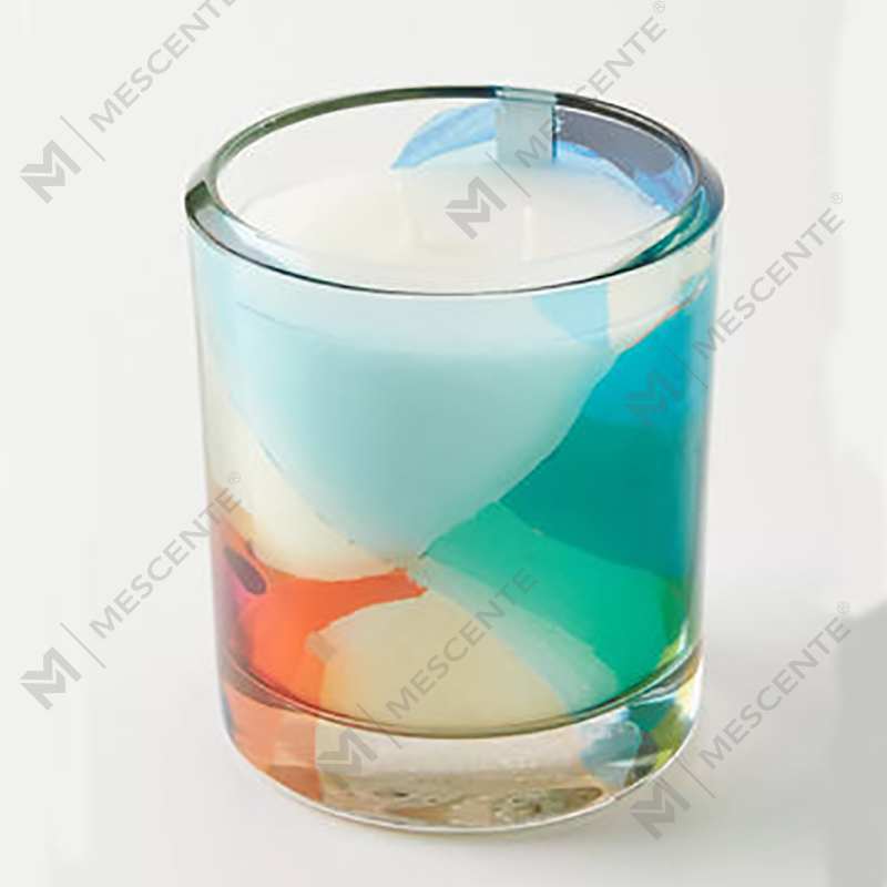 شموع شمع الصويا المعطرة بالكريستال من M&Scent للبيع بالجملة، فاخرة مخصصة للديكور، علامة تجارية خاصة، زجاج أسود، شموع شمع الصويا المعطرة بالكريستال