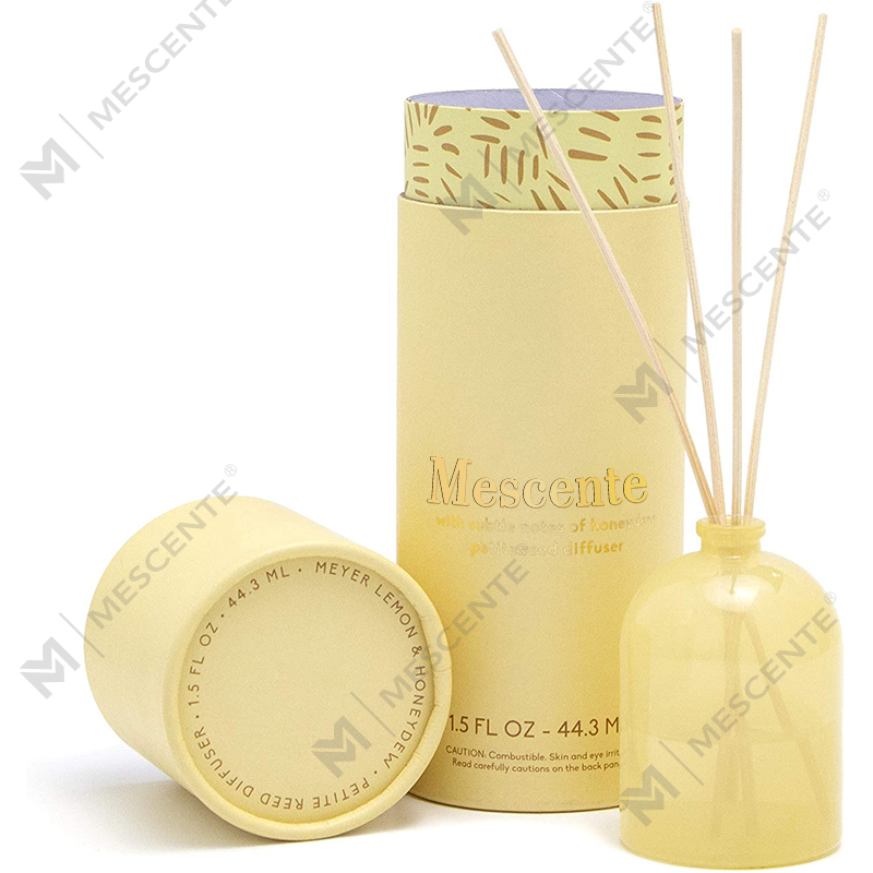 موزع سائل كبير من الذهب الوردي الفاخر من M&Scent مع علبة هدايا وزجاجة زجاجية خاصة بعلامات تجارية خاصة