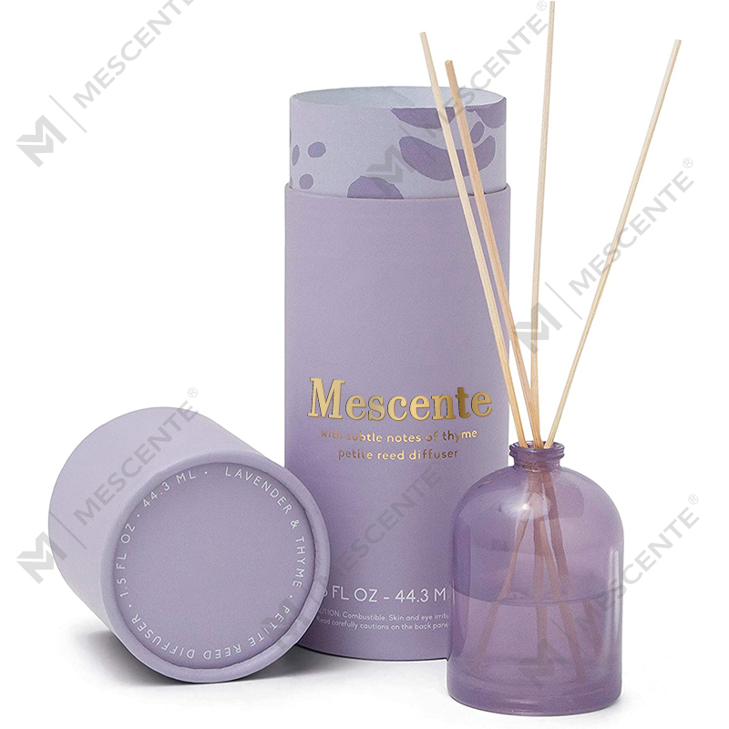 موزع سائل كبير من الذهب الوردي الفاخر من M&Scent مع علبة هدايا وزجاجة زجاجية خاصة بعلامات تجارية خاصة