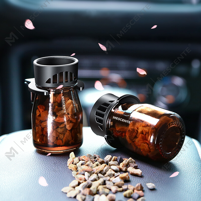 زجاجات معطر هواء صغيرة للسيارات بشعار M&Scent العضوي المخصص، مضخة هواء للسيارة