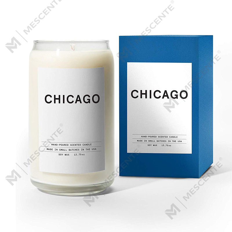 شموع M&Scent العضوية المصنوعة من السيراميك حسب الطلب، حاوية الشموع