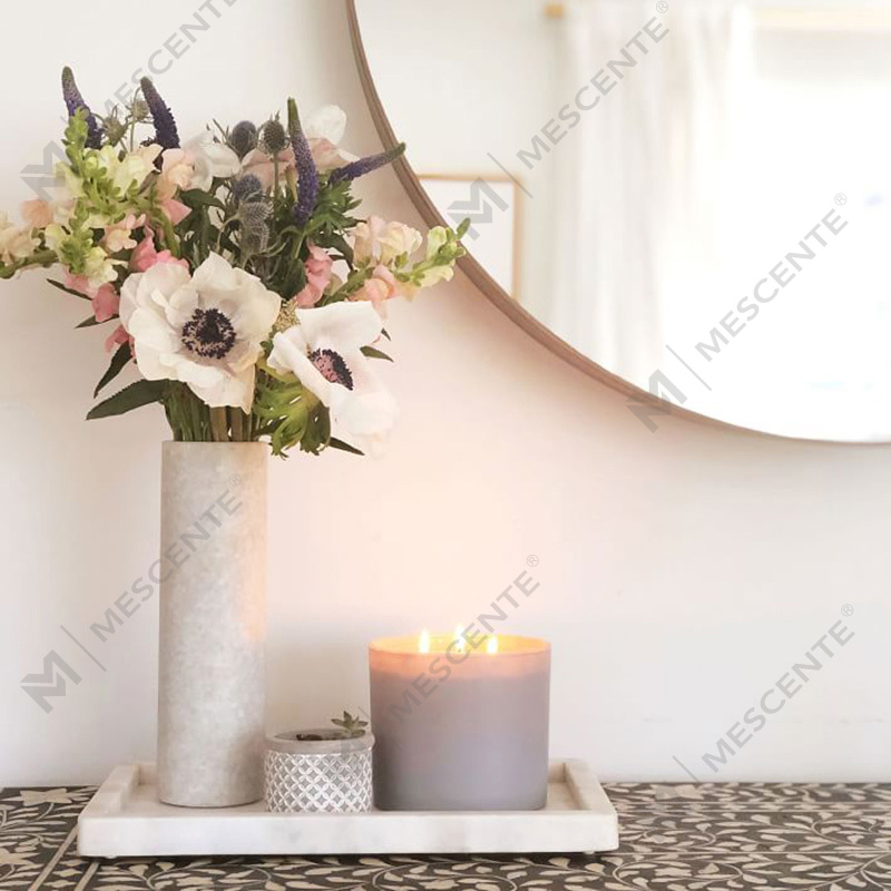 شمعة شمع الصويا المعطرة بوعاء زجاجي للاستخدام على نطاق واسع من M&SCENT مع صندوق قابل للطي