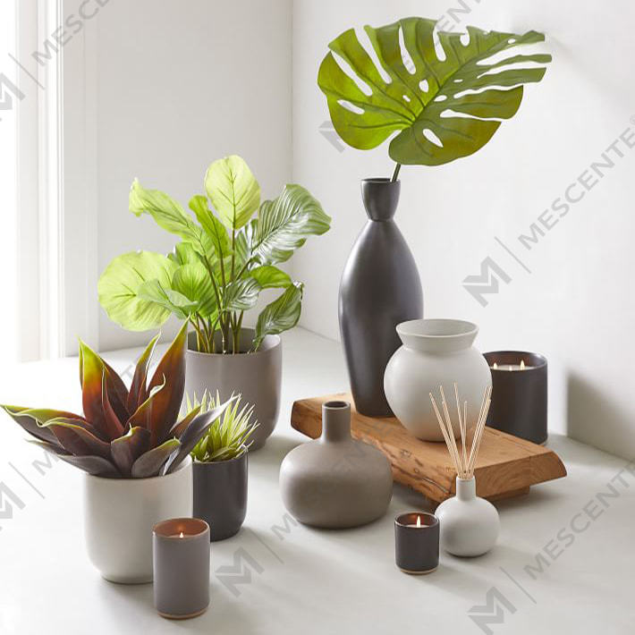  مجموعة هدايا شموع سيراميك فاخرة معطرة بعلامة تجارية خاصة مخصصة A29218-الأشياء الثمينة