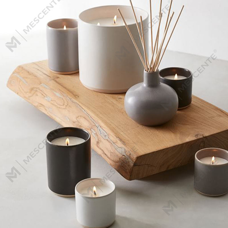 شموع الصويا المعطرة الخزفية الفاخرة الفارغة بكميات كبيرة A29224-2-الأشياء الثمينة