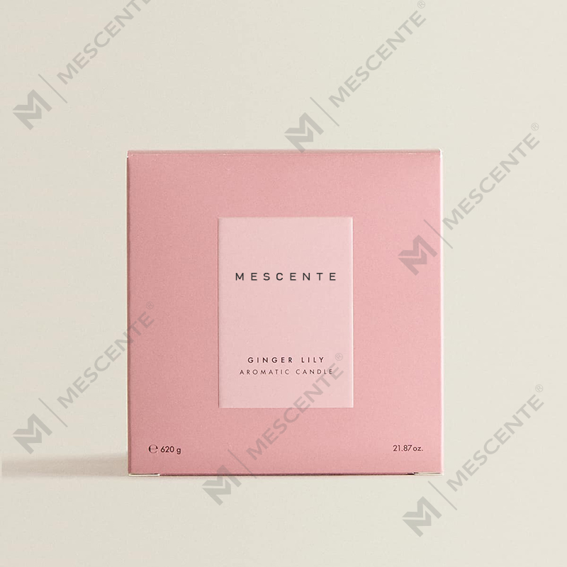 شموع الصويا الفاخرة المخصصة من M&Scent ذات 3 فتائل مع غطاء خشبي A29273-1