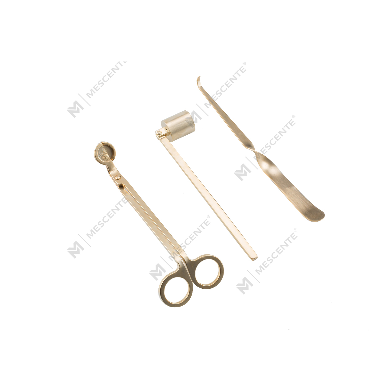 طقم شمعة ميسينتي الذهبية مع صندوق هدايا A991330-1